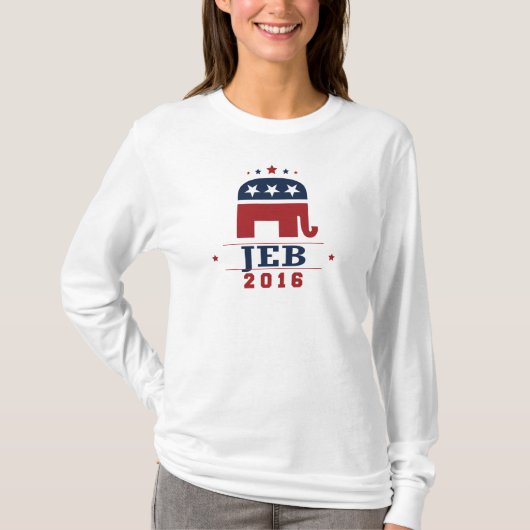 Jeb 2016 GOP Elephant Design T-shirt (Voorkant)