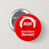 JEB: Alleen gekozen Bernie (Sanders) Ronde Button 5,7 Cm (Voorkant /achterkant)