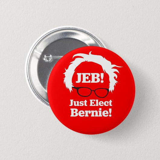 JEB: Alleen gekozen Bernie (Sanders) Ronde Button 5,7 Cm (Voorkant /achterkant)