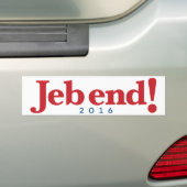 Jeb einde! 2016 bumpersticker (Op auto)