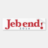 Jeb einde! 2016 bumpersticker (Voorkant)