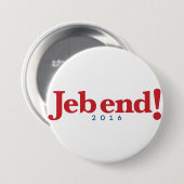 Jeb einde! 2016 ronde button 7,6 cm (Voorkant /achterkant)