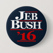 Jeb Struik 2016 Campagne Buttonnen Ronde Button 7,6 Cm (Voorkant)