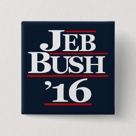 Jeb Struik 2016 Campagne Buttonnen Vierkante Button 5,1 Cm