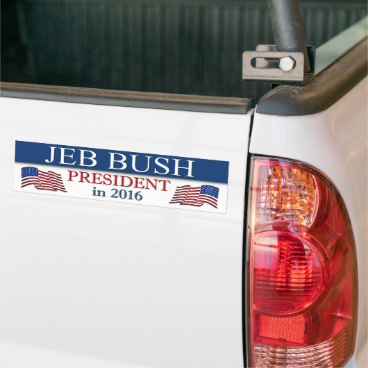 Jeb Struik 2016 Patriottisch Bumpersticker (Op Truck)