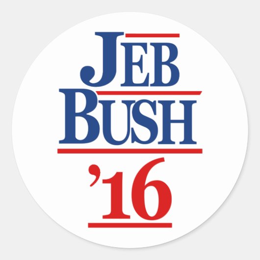 Jeb Struik 2016 Ronde Sticker (Voorkant)