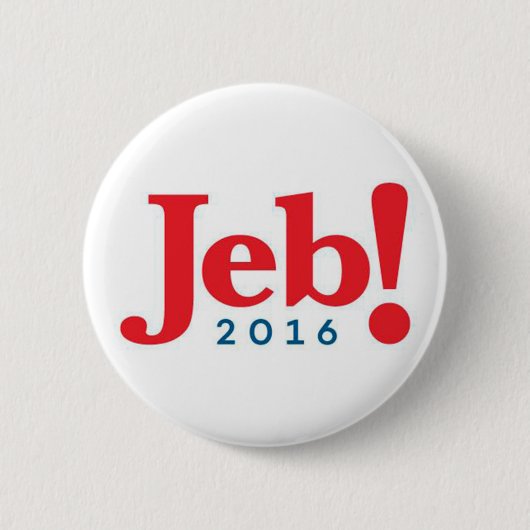 Jeb Struik 2016-toets Ronde Button 5,7 Cm (Voorkant)