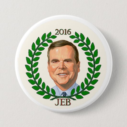 Jeb Struik 2016 voor President Ronde Button 7,6 Cm (Voorkant)