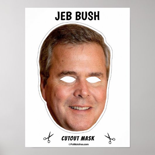 JEB STRUIK Halloween Mask Poster (Voorkant)