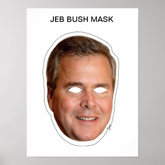 Jeb Struik Mask Poster (Voorkant)