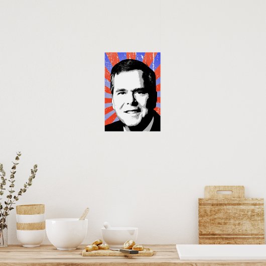 Jeb Struik Portret Poster (Keuken)
