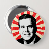 Jeb Struik Portret Ronde Button 4,0 Cm (Voorkant /achterkant)