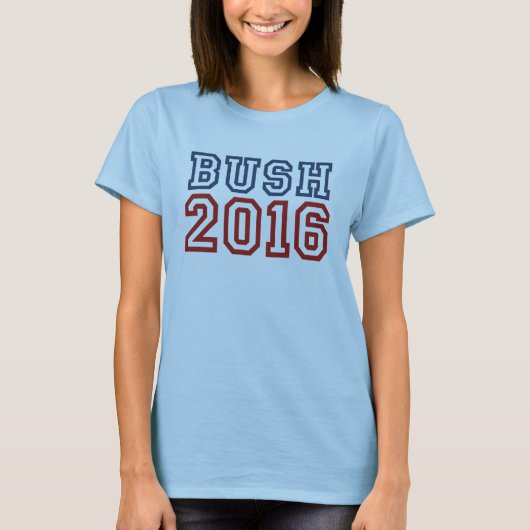 Jeb Struik President 2016 Athletic Font T-shirt (Voorkant)