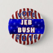 Jeb Struik President 2016 Verkiezingsrepublikein Ronde Button 5,7 Cm (Voorkant)