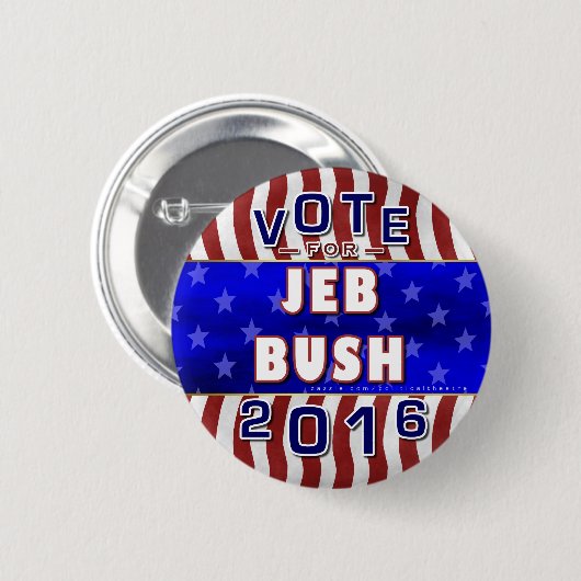 Jeb Struik President 2016 Verkiezingsrepublikein Ronde Button 5,7 Cm (Voorkant /achterkant)