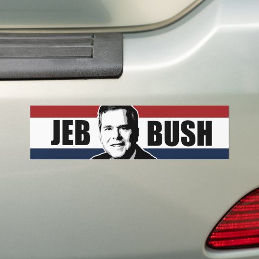 Jeb Struik Red White en Blue Bumper -.png Bumpersticker (Op auto)