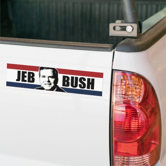Jeb Struik Red White en Blue Bumper -.png Bumpersticker (Op Truck)