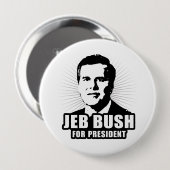 Jeb Struik voor President Ronde Button 4,0 Cm (Voorkant /achterkant)