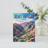 Jebel Akhdar Oman Briefkaart (Staand voorkant)