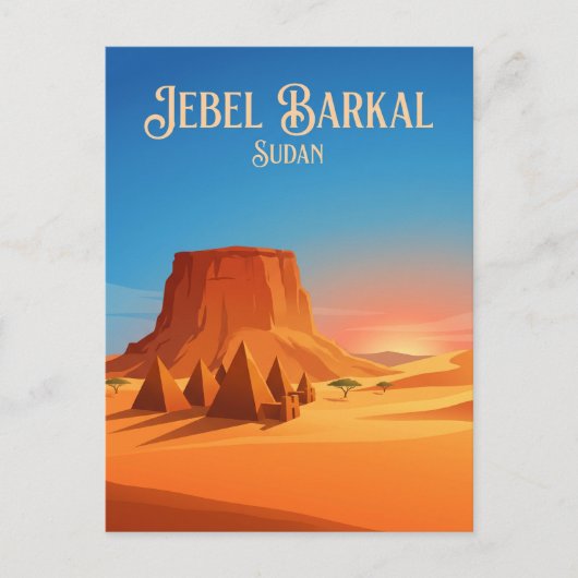 Jebel Barkal Soedan Briefkaart (Voorkant)