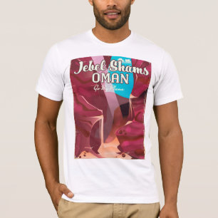 Jebel Shams, Oman vintage reisposter. T-shirt