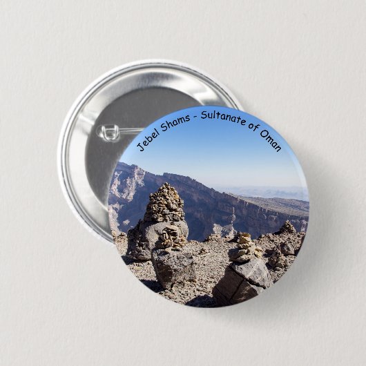Jebel Shams - Sultanaat Oman Ronde Button 5,7 Cm (Voorkant /achterkant)