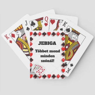JEBIGA Többet mond minden szónál! kártyapakli Pokerkaarten