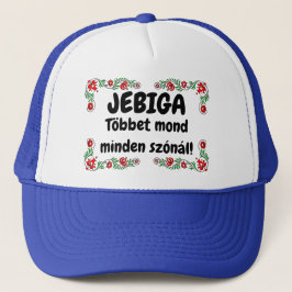 JEBIGA Többet mond minden szónál! kék mici Trucker Pet