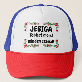 JEBIGA Többet mond minden szónál! piros-kék mici Trucker Pet