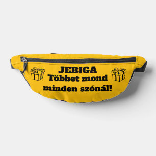 JEBIGA Többet mond minden szónál! sárga oldaltáska Heuptasje