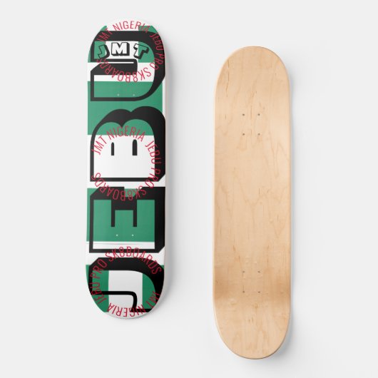JEBU JMT NIGERIA 8 1/4" Skateboard Deck (Voorkant)
