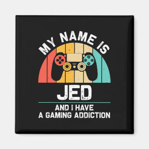 Jed Cadeau Naam Persoonlijke Grappige Gaming Geek Magneet