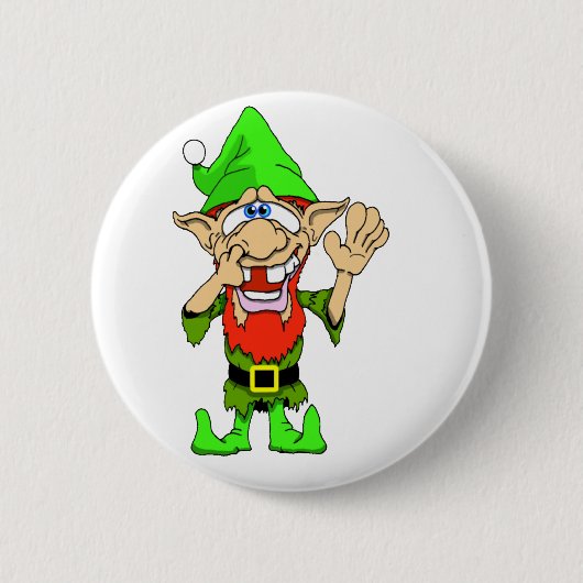 Jed the Twisted Elf Ronde Button 5,7 Cm (Voorkant)