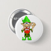 Jed the Twisted Elf Ronde Button 5,7 Cm (Voorkant /achterkant)