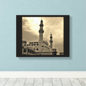 Jeddah Mosque Canvas Afdruk (Insitu (Houten vloer))