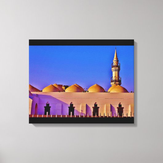 Jeddah Mosque Canvas Afdruk (Voorkant)