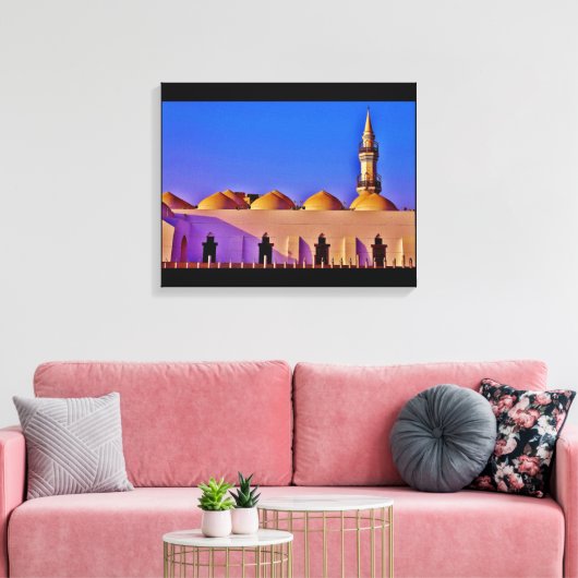 Jeddah Mosque Canvas Afdruk (Insitu (Woonkamer))