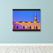 Jeddah Mosque Canvas Afdruk (Insitu (Houten vloer))