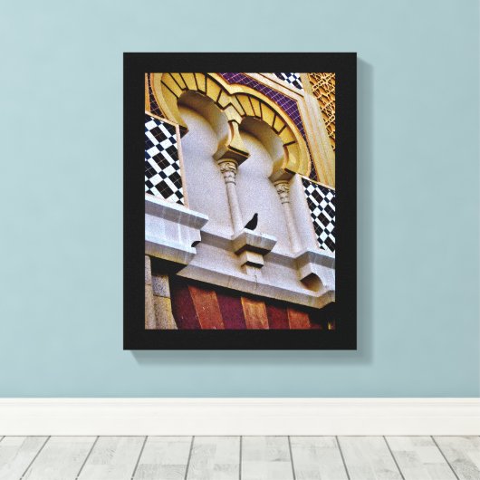 Jeddah Mosque Canvas Afdruk (Insitu (Houten vloer))