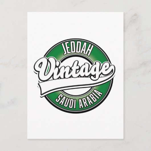 jeddah saudi arabia logo briefkaart (Voorkant)