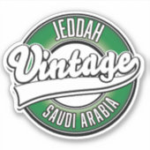 jeddah saudi arabia logo sticker (Voorkant)