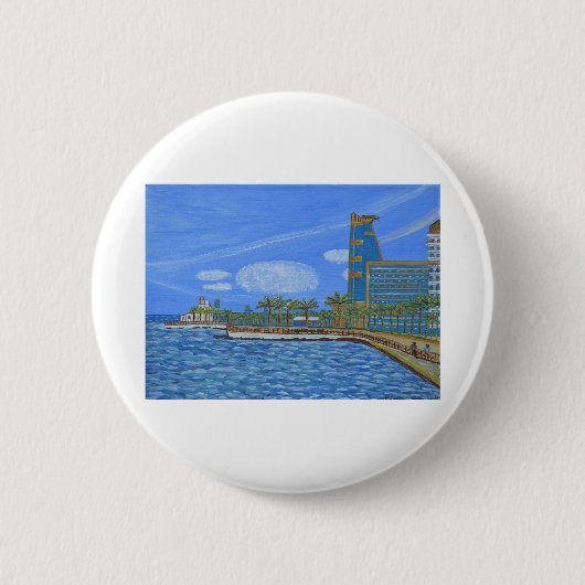 Jeddah saudi arabia ronde button 5,7 cm (Voorkant)