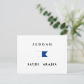 Jeddah Saudi-Arabië Alpha Dive Flag Briefkaart (Staand voorkant)