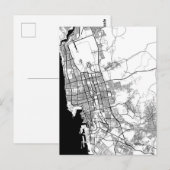 Jeddah Saudi-Arabië Kaart (Voorkant / Achterkant)