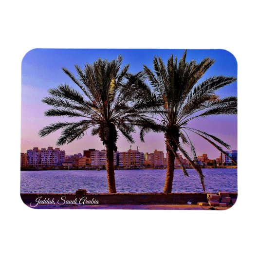 Jeddah, Saudi-Arabië Magneet (Horizontaal)