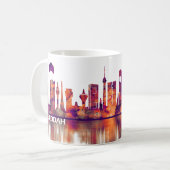 Jeddah Saudi-Arabië Skyline Koffiemok (Voorkant links)