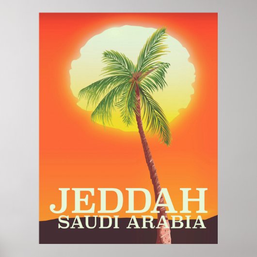 Jeddah Saudi-Arabië Vacation poster (Voorkant)