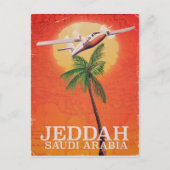 Jeddah Saudi-Arabië Vacation poster Briefkaart (Voorkant)