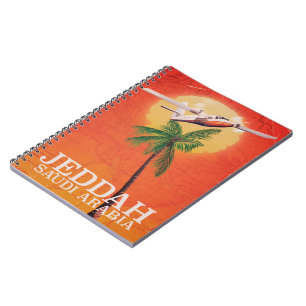 Jeddah Saudi-Arabië Vacation poster Notitieboek