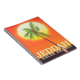Jeddah Saudi-Arabië Vacation poster Notitieboek